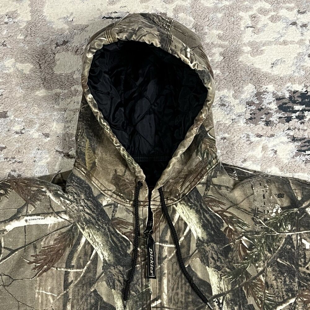 Dickies Camo Full Zip Realtree Mens 2XL Weatherguard Jacket Hunting Work - Picture 10 of 12